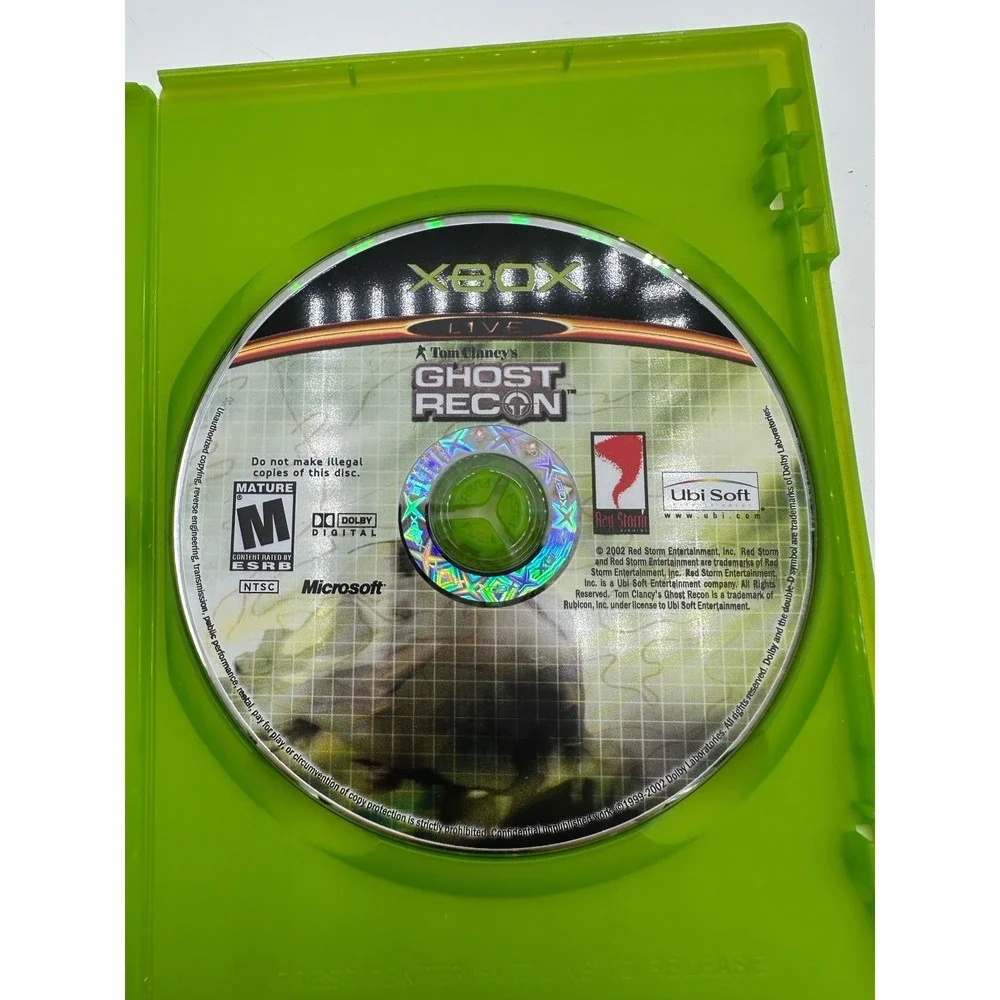 Tom Clancys Ghost Recon Original Xbox CIB Manual Tested Working 2002